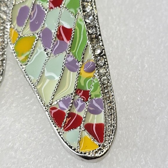 Statement Colorful Dragonfly Brooch Pin - Picture 7 of 16